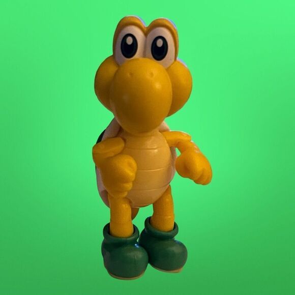 The Super Mario Bros. KOOPA 4" Action Figure Toy Collectible Yellow Green B12 - Picture 1 of 3